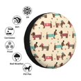 thumbnail image 4 of Balery Dachshund Dog Puppy Cubiertas para Neumáticos - Protector Resistente para Neumáticos de Camioneta, SUV, Remolque, Camper y RV-17 inch, 4 of 6