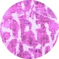 thumbnail image 1 of Ahgly Company Indoor Round Abstract Purple Modern Area Rugs, 5' Round, 1 of 4
