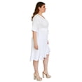 thumbnail image 2 of Vestido de lino Roman Fashion /Tallas Extras, 1076 (Blanco) blanco 36 Roman Fashion  V-ST-1076-BLANCO, 2 of 6
