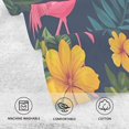 thumbnail image 5 of Yayeee 2 Pack Hand Towels for Bathroom 100% Cotton 16" x 28" Kitchen Towel, Yellow Floral Flamingo, 5 of 7