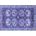 thumbnail image 1 of Ahgly Company Machine Washable Indoor Rectangle Persian Blue Traditional Area Rugs, 7' x 10', 1 of 4