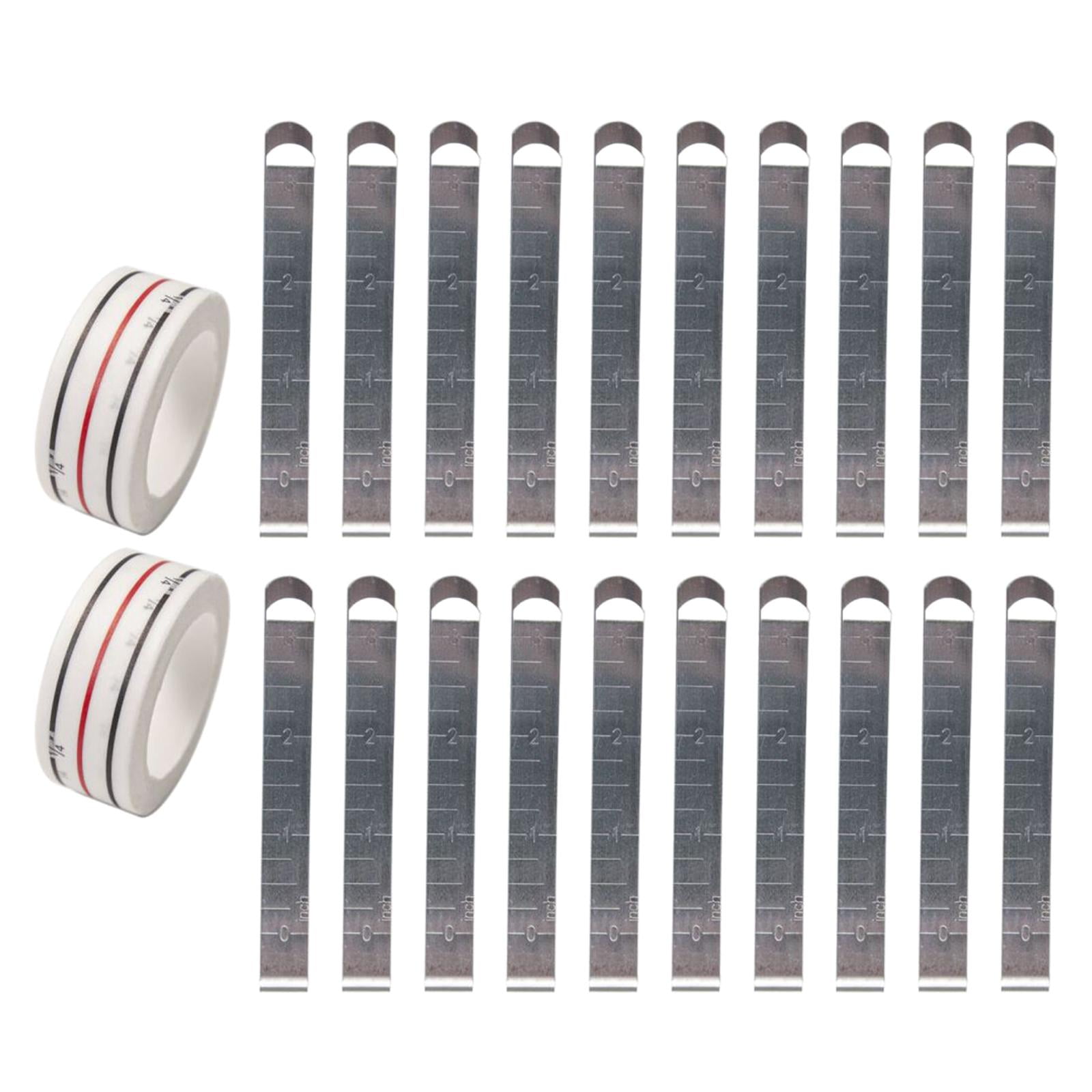 FVDPWYE 20 Pieces Hemming Clip Measure Locator Clip 3in Accurate Tool Durable Portable