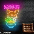 thumbnail image 2 of Glowneon Fox Ramen Japanese Noodles Neon Sign, Ramen Restaurant Decor, 2 of 5