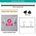 thumbnail image 4 of Organizador de armario colgante HOLDN' STORAGE, 4 estantes, bambú, 4 of 9