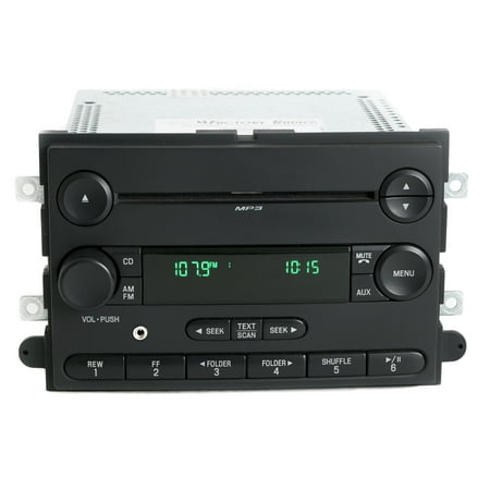 Ford 2007-2008 F-150 Pickup AM FM mp3 CD Player Radio w Aux Input 7L3T-18C869-BK - Refurbished
