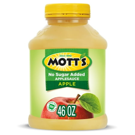 Mott s No Sugar Added Applesauce 46 Ounce (Pack of 2) Mott s No Sugar Added Applesauce 46 Ounce (Pack of 2)