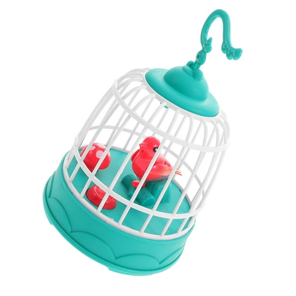 Raindrops Sound-Activated Singing Bird In Cage Realistic Chirping And Motion Parrot Birds Toy Desk Room Accessory For Office Home Kids Adults Toys