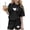 Black, variant on Girls Clothes 12-14 Sets Children's Summer Heart Shaped Printing Leisure Round Neck Short Sleeves Top Shorts Two-Piece Set Kids