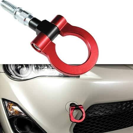 Bmw Tow Hook - Xotic Tech 1 Set JDM SCREW-ON Red Sport Racing Aluminum Front Rear BUMPER Tow Hook For BMW 1 3 5 6 X5 X6, MINI Cooper