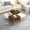 White+Walnut + MDF, variant on Set of 4 Mid Century Modern Square Nesting Coffee Tables, Black & White Marble-Effect Accent Tables with Gold Metal Legs, Freely Combinable Multi-Shape Versatile Living Room Furniture