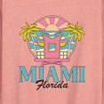 thumbnail image 3 of Instant Message - Miami Florida - Women's Lightweight French Terry Pullover, 3 of 7