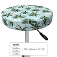 thumbnail image 4 of Disketp Flamingos And Palms Funda Redonda para Taburete, Funda de Cojín para Silla de Bar Suave y Elástica-13 inch, 4 of 7