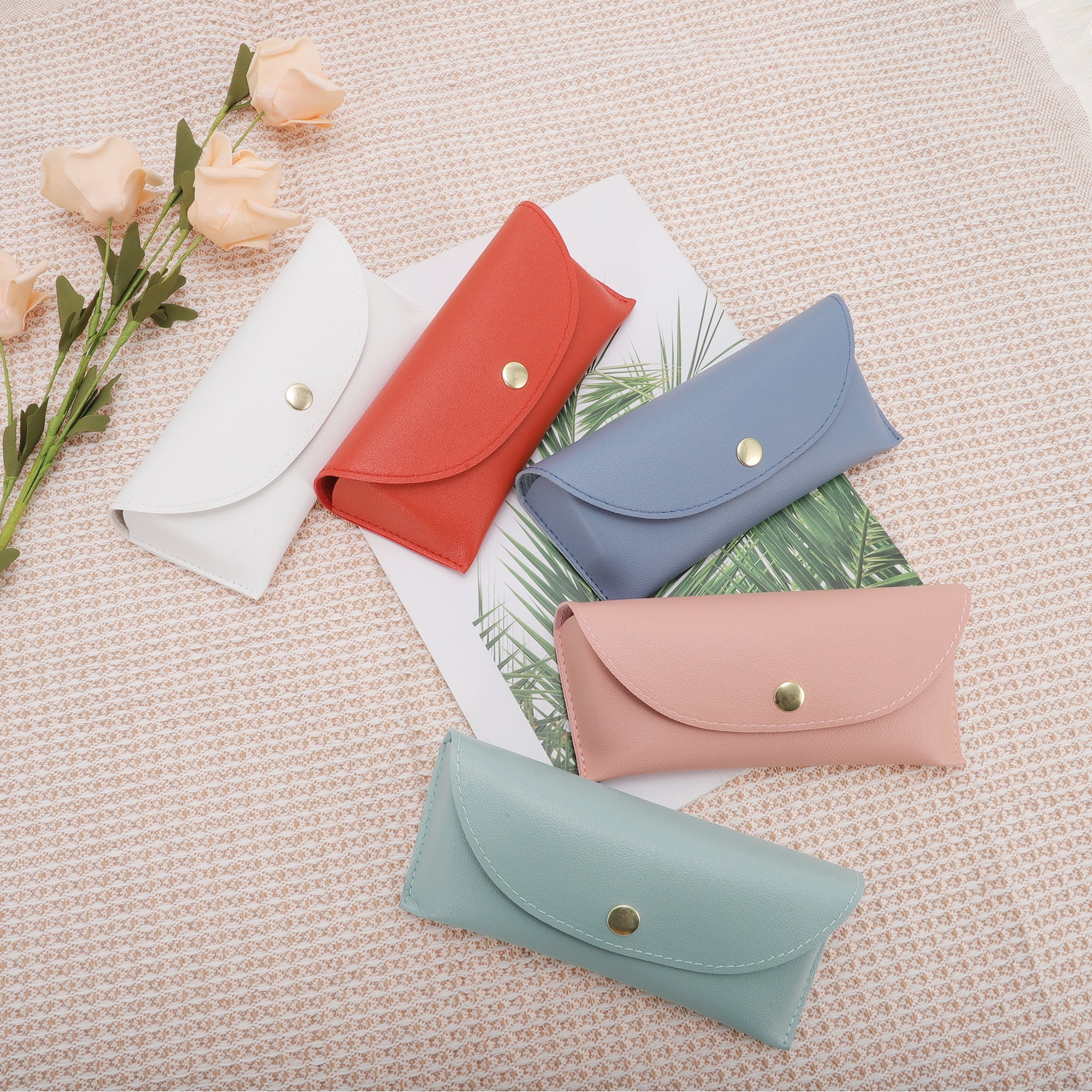Unique Bargains Lightweight Eyeglass Cases for Daily Use 6.3"x2.6"x1.5" Light Blue