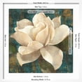thumbnail image 5 of Art.com Gardenia Blossom Turquoise Art Print by Albena Hristova, White Frame Wall Art, 21" x 21", 5 of 5