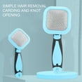 thumbnail image 3 of BIMZUC Cat Brush Painless Massage Hair Removal Needle Comb for Small Medium Large Dogs and Cats Blue, 3 of 9