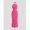 Hot Pink, variant on Hot Pink Ruched Halter Maxi Dress With Adjustable Neck Tie