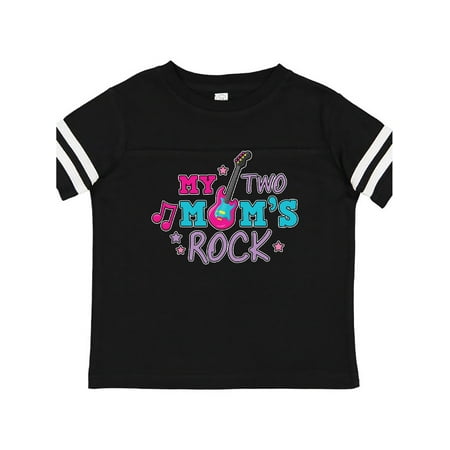 

Inktastic My Two Moms Rock with Guitar Gift Toddler Toddler Girl T-Shirt