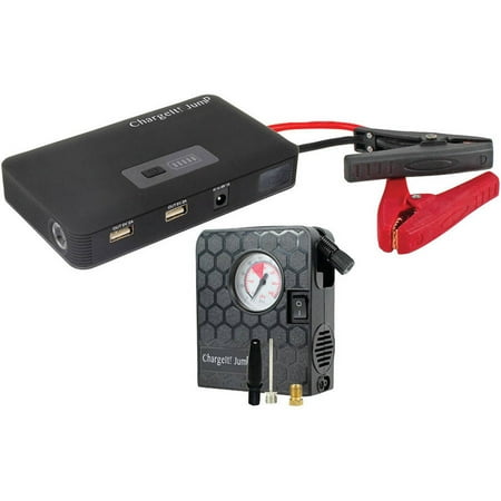 Micro Compressor Nebulizer - Pct Brands 70211 Jump Deluxe Car Battery Charging System With Air Compressor and Usb Ports