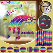 Dealovy Holographic Vinyl set for Cricut - 12 X 7.8 Permanent Holographic Vinyl Sheets for Decor Sticker Party Decoration Car Decal