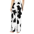 thumbnail image 3 of Sigee Milk Cow Print Women's Soft Pajama Pants - Breathable and Comfortable Lounge Sleep Bottoms with Elastic Waistband and Pockets-Small, 3 of 9