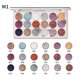 thumbnail image 2 of Xihbxyly Paleta de Sombras de Ojos Color Piel, 18 Tonos de Alta Pigmentación, Acabado Mate con Brillo Difuminable, Colores Reflectantes de Larga Duración, Looks Glamurosos para Fiestas, Ideal para Re, 2 of 4