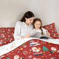 thumbnail image 5 of Homewish Magic Santa Claus Bedding Comforter Set for Kid, Christmas Tree Gift Twin Comforter Sets, Cartoon Stars Snowflake Reversible Bedding Set, Lightweight Room Decor, 2 Pieces, 5 of 8