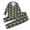 Multicolor, variant on Tisuna Child Girl'S Mardi Gras Pajamas Outfits Plaid Print Long Sleeve Lapel Collar Shirts And Pants Set Comfortable Casual Teen Kids Carnival 2 Pieces Sleepwear Multicolour Size 3-4 Years