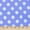 Periwinkle / White, variant on Polka Dot Large Printed Fabric Navy Blue / White 100% Cotton 58/60" Wide Sold By The Yard