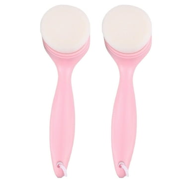 Facial Cleansing Brush Soft Charcoal Bristle for Deep Pore Cleaning, Face Exfoliating Scrub Brush for Face Cleansingpink