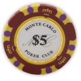thumbnail image 2 of Fichas de póquer DA VINCI Monte Carlo Poker Club 14 g x50 rojas, 2 of 2