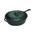 thumbnail image 1 of Lodge 3 Quart Cast Iron Deep Skillet with Lid. Covered Cast Iron Skillet for Deep Frying and and Bread Baking., 1 of 6