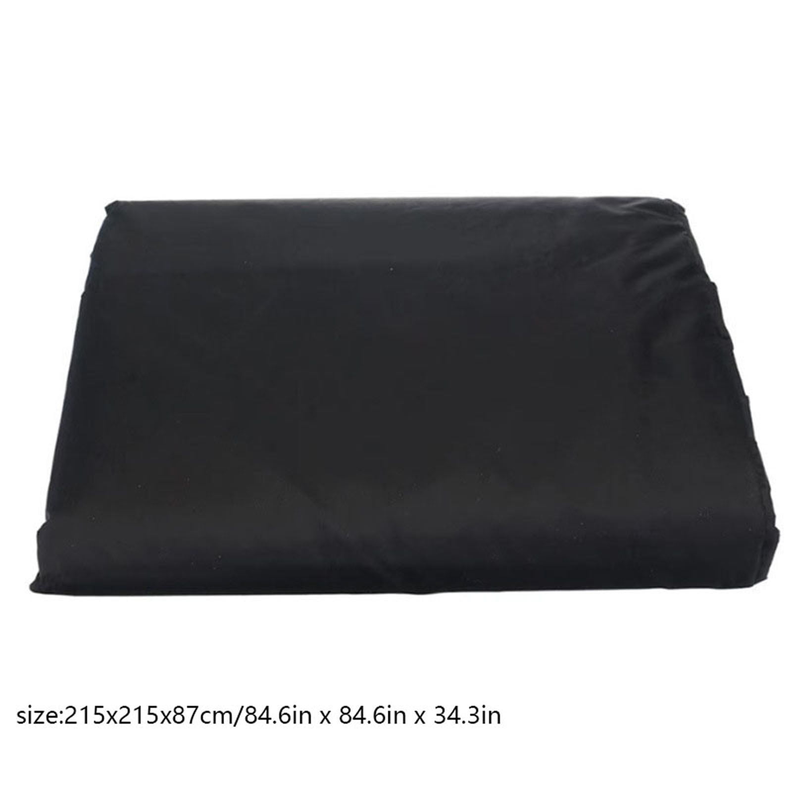 V-Shaped Patio Furniture Cover, 85x85inch Black Protective Cover, Waterproof 210D Heavy Duty Outdoor Sectional Sofa Covers with Storage Bag for Corner Sofa Windproof, Outdoor Garden Furniture Cover