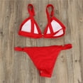thumbnail image 6 of Finelylove Bikini Sets For Women Push-Up Bandeau Bra Style Bikini Red S, 6 of 8