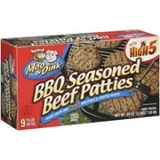 Moo & Oink BBQ Seasoned Beef Patties, 9 count, 48 oz