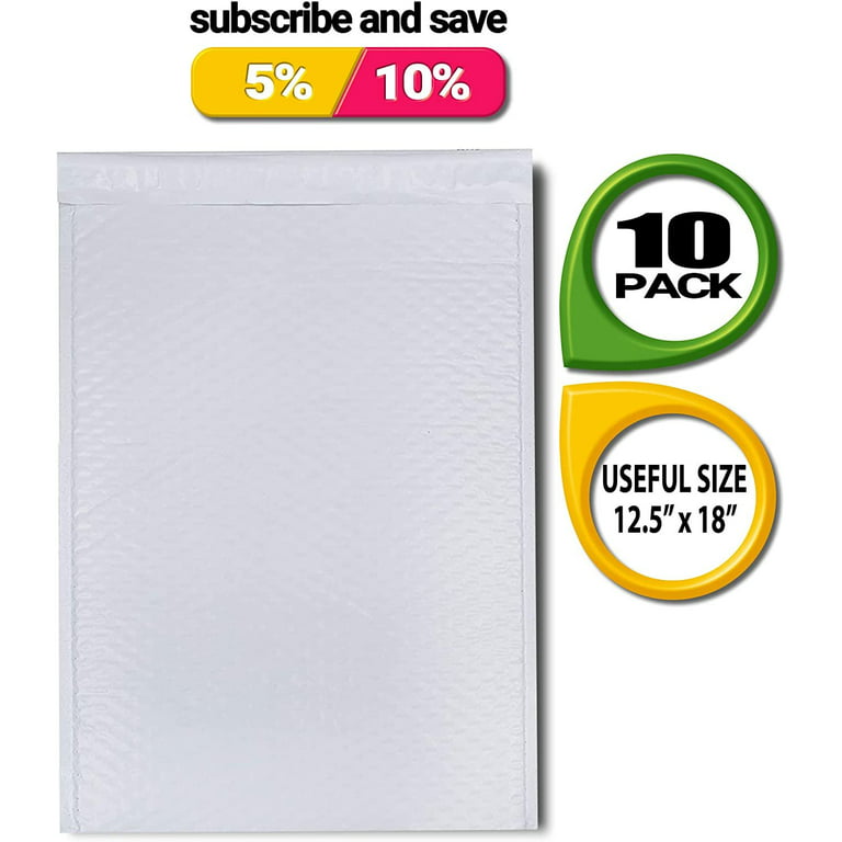 10x19cm Blanc Poly Mailer Expédition Des Sacs Demballage En