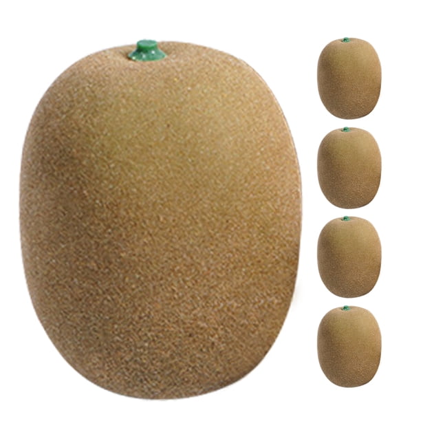5 piezas de accesorios de fotografía de kiwi simulado, decoraciones de frutas realistas de kiwi artificial.