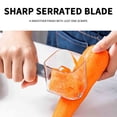 thumbnail image 3 of Ohufall Long Handle Stainless Steel Peeler Kitchen Gadgets Multifunctional Fruit Vegetable Peeler With Storage, 3 of 9