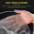 thumbnail image 2 of Cast Iron - 316 Less Steel Chainmail Scrubber , 8x6 Inch, 2 of 5
