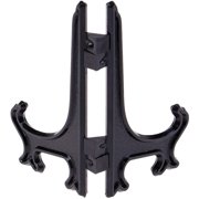 Black Decoration Display Stand,3-12inch Plastic Easels Plate Display Stands Picture Frame Stand Holder Home Dishes Plate Holder(8inch 6PCS)
