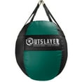 thumbnail image 3 of Outslayer 70lb Wrecking Ball Heavy Bag for Boxing, MMA, Muay Thai - Choose Custom Colors & Bottom D-Ring Option - USA Made (Dark Green/Black without Bottom D-Ring, Filled), 3 of 6