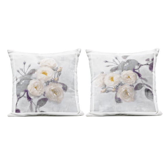 Stupell Industries Country Blossoms Bundle Design by Emily Ford Outdoor Printed Pillow (Set of 2)