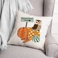 thumbnail image 3 of Creative Products Pumpkin Patch Owl 16x16 Spun Poly Pillow, 3 of 3