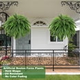 thumbnail image 4 of Faux Ferns for Outdoor Planter, Large Artificial Boston Ferns for Outdoors, UV Resistant Faux Ferns for Planter, Real Touch Greenery for Porch & Garden, 4 of 14