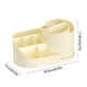 thumbnail image 3 of Makeup Organizer Box | Transparent Plastic Drawer Style | Rotating Compartment | Multi-Section Storage | Cosmetic & Lipstick Holder | Pen & Stationery Rack | 8x4.5x4.3 in | Durable Countertop Storage, 3 of 6