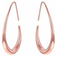 thumbnail image 1 of Pendientes Conmezer Teardrop Hoop chapados en oro de 18 quilates para mujer, 1 of 7