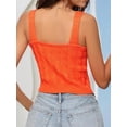 thumbnail image 4 of Spring Summer Womens Sweater Cool Knitted Vest Casual Clothes Orange L, 4 of 4