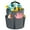 Grey, variant on Foldable Cleaning Caddy Bucket with Handle - 17L Portable Bucket Caddy Bag, Multi-Use Organiser for Cleaning Supplies, Home & Garden Storage Basket (Green)