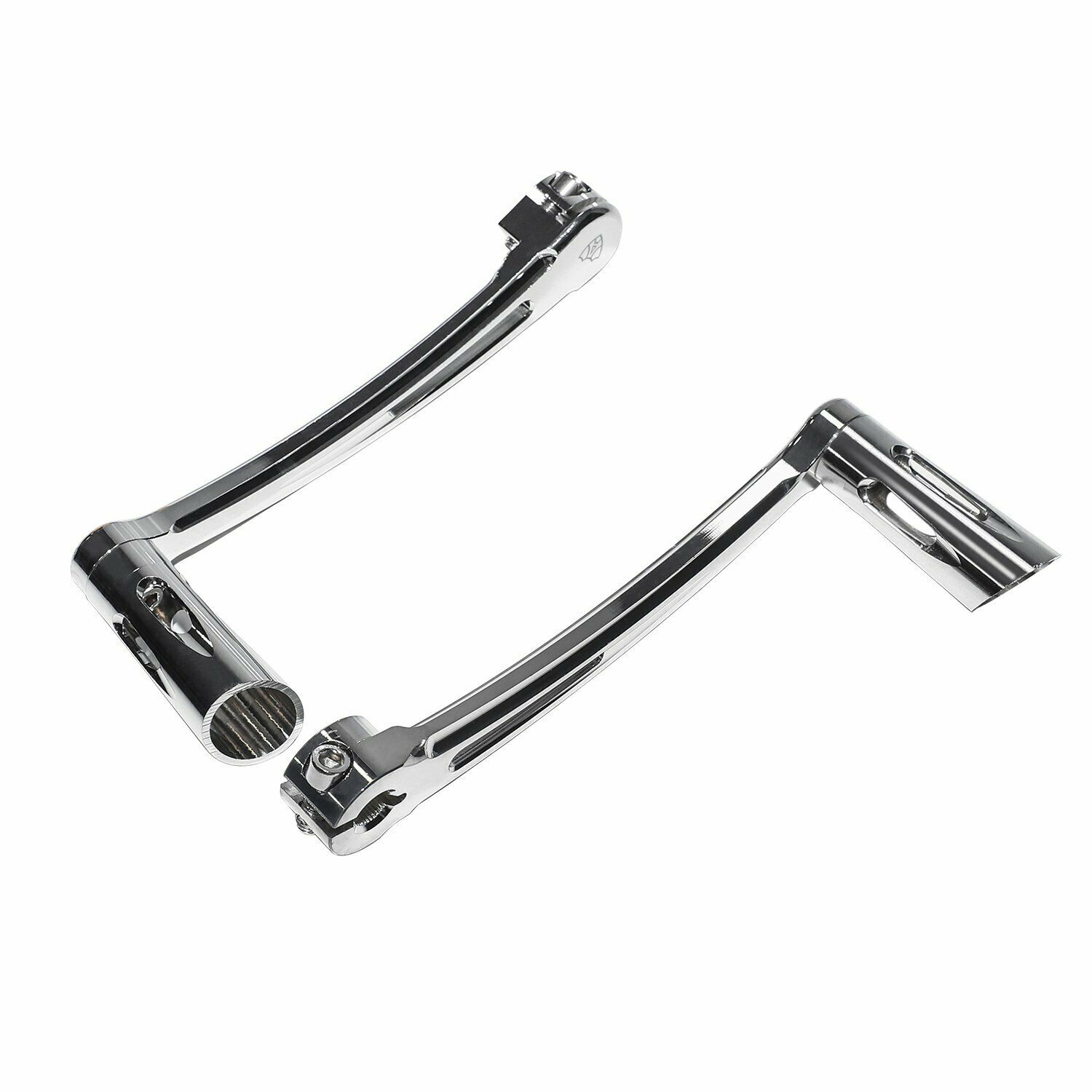 Chrome Edge Cut Heel Toe Shift Lever W/ Shifter Pegs For Harley Fat boy