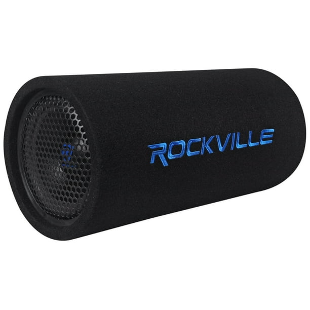 Rockville Rtb80a 8 400 Watt Powered Subwoofer Bass Tube Mp3 Input