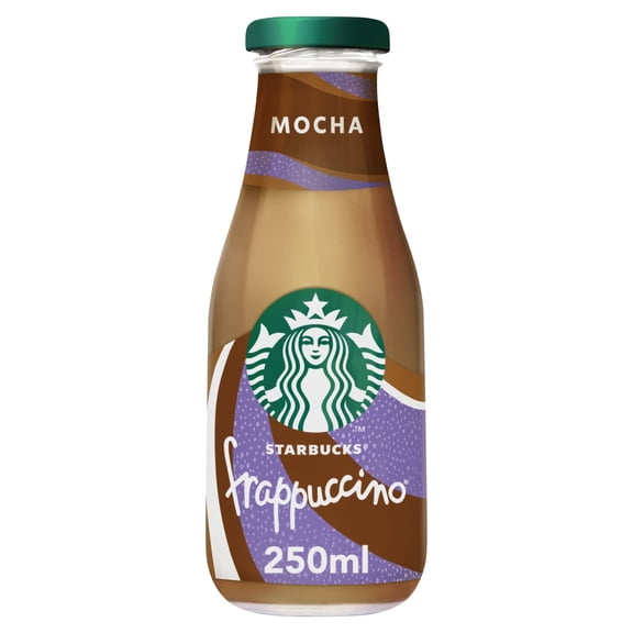 Starbucks Frappuccino Mocha Chocolate Flavoured Milk Iced Coffee 250ml, Imported from Britain